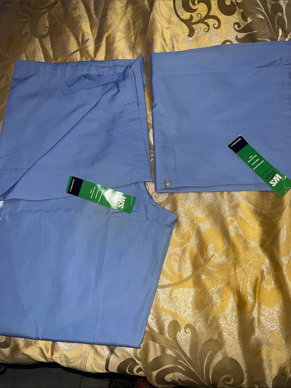 NWT White Swan Fundamentals Scrub Pants Set 2-Pack XLT Ceil Blue Drawstring